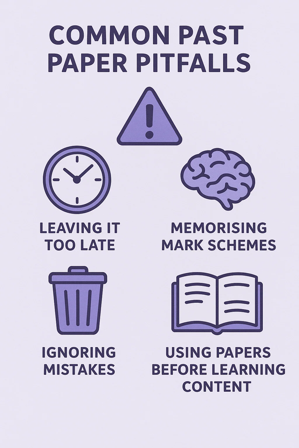 GCSE past papers, common mistakes, exam practice tips, revision strategy, avoid errors