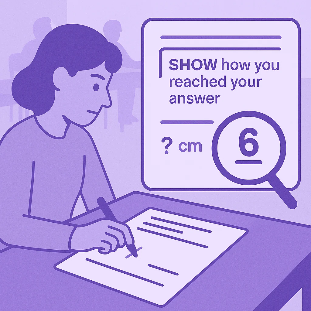 Show How You Reached Your Answer – GCSE Maths Exam Tip