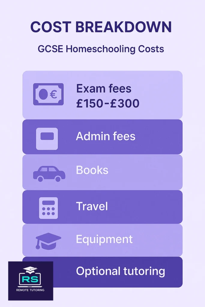 GCSE home schooling cost
