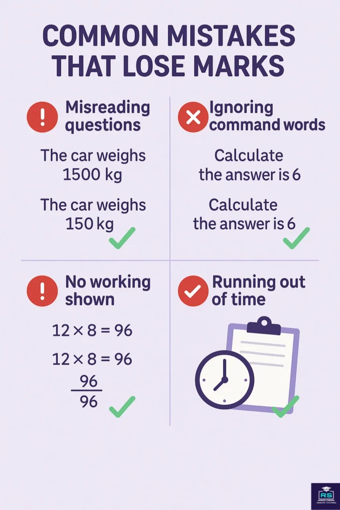 Common mistakes that lose marks in GCSE exams