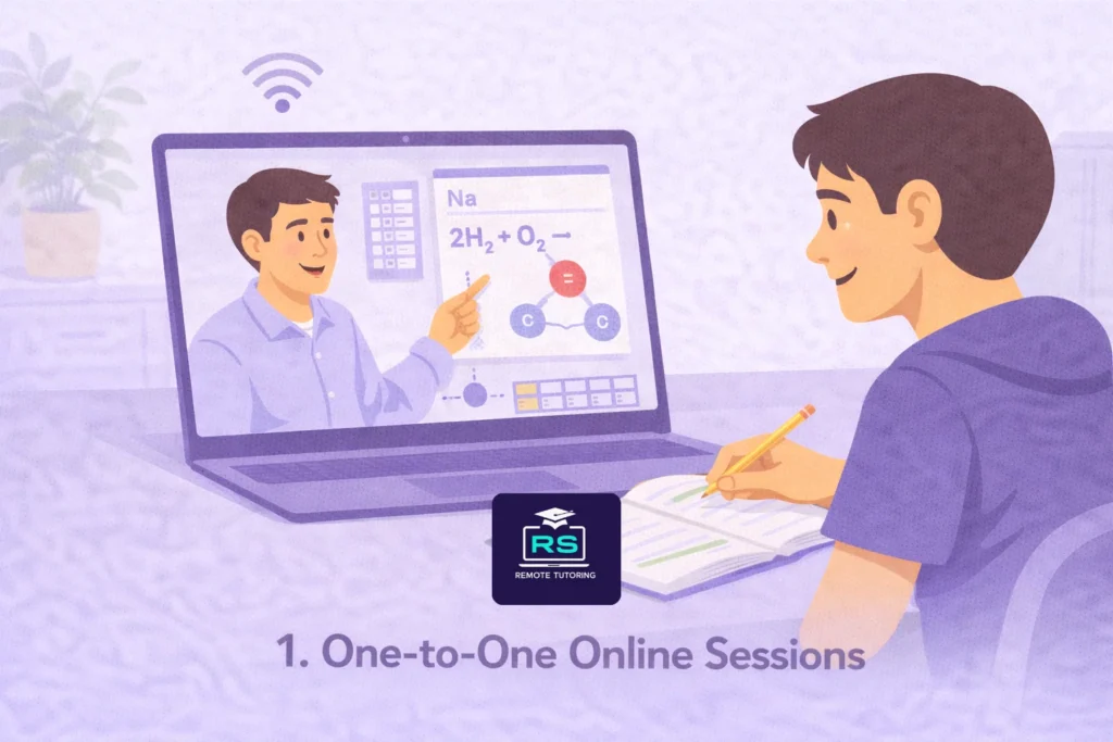 GCSE Chemistry exam support one to one online session