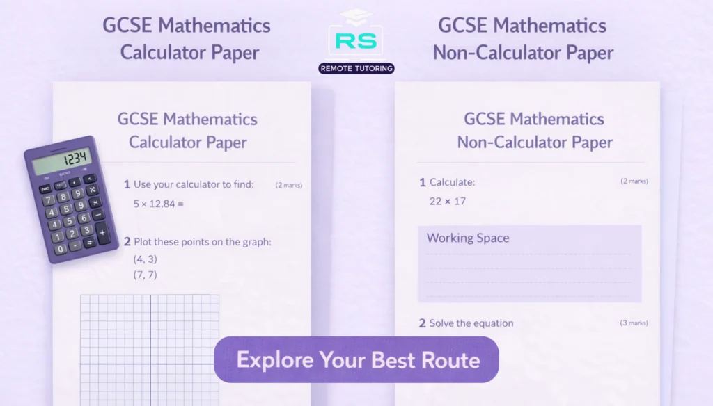 GCSE Maths Calculator and Non calculator Paper