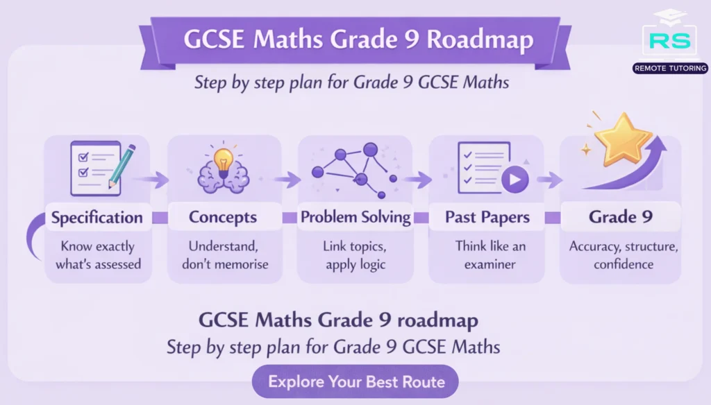 GCSE Maths Grade 9 roadmap