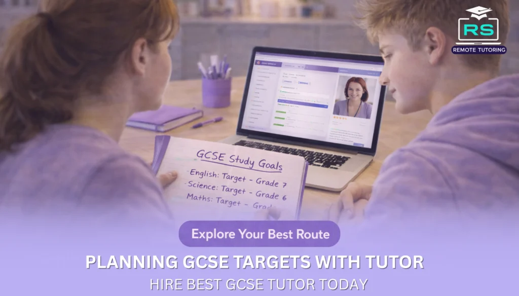 Planning GCSE targets with tutor Hire best Gcse Tutor Today
