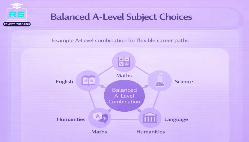 Example A-level combination for flexible career paths