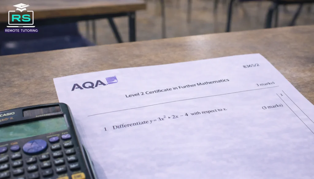 Further maths calculus exam question