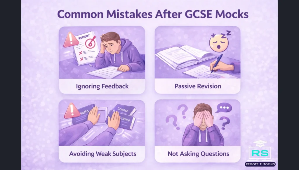 Mistakes after GCSE mocks - Tutor Feedback