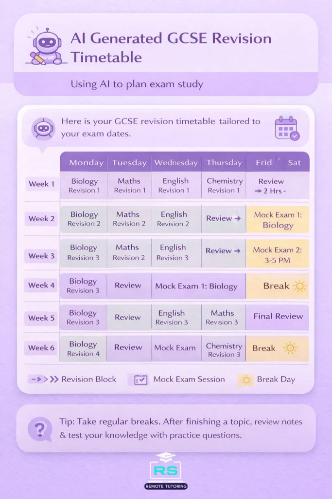 Using AI for GCSE Revision: ChatGPT Do’s and Don’ts 2 Using AI to plan GCSE exam study