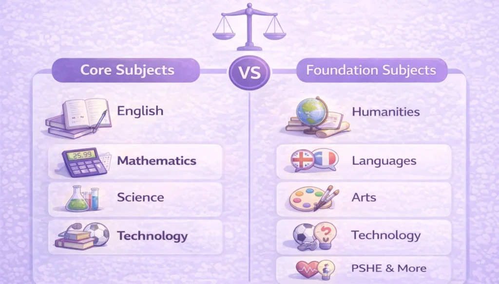 Key Stage 3 Explained: A Guide to Years 7–9 in the UK 3 Core vs foundation subjects of KS3