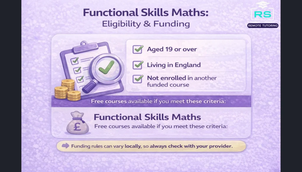 Functional Skills Maths eligibility UK