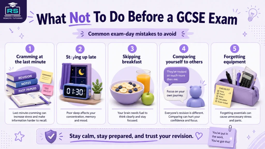 Common GCSE exam day mistakes