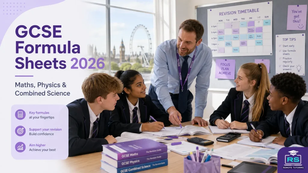 GCSE Formula Sheets PDF 2026: What Students Get and Still Need to Revise 5 GCSE Formula Sheets 2026 for Maths and Science Students