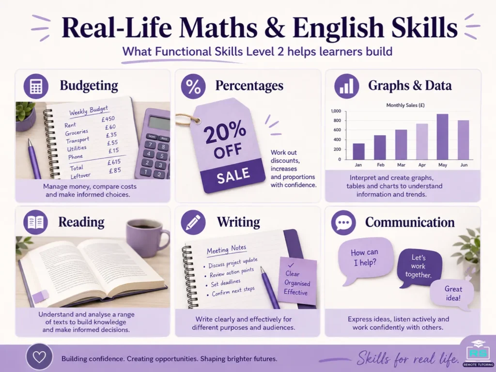 Functional Skills Level 2 Equivalent to GCSE? What Students Need to Know Before Choosing It 4 Real-Life Maths and English Skills for Functional Skills Level 2