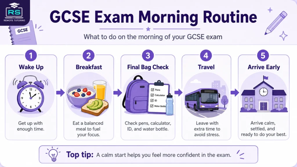 What to do on the morning of GCSE exam