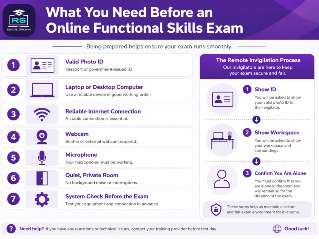 Functional Skills Level 2 Online Exams: Everything Learners Need to Know Before Test Day 4 What You Need Before a Functional Skills Online Exam