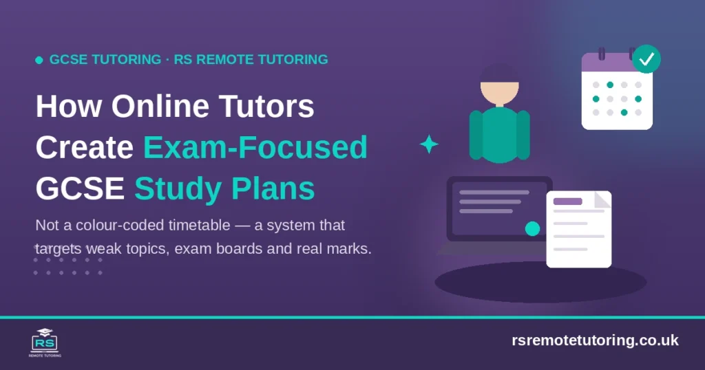 How online tutors create exam-focused GCSE study plans, RS Remote Tutoring