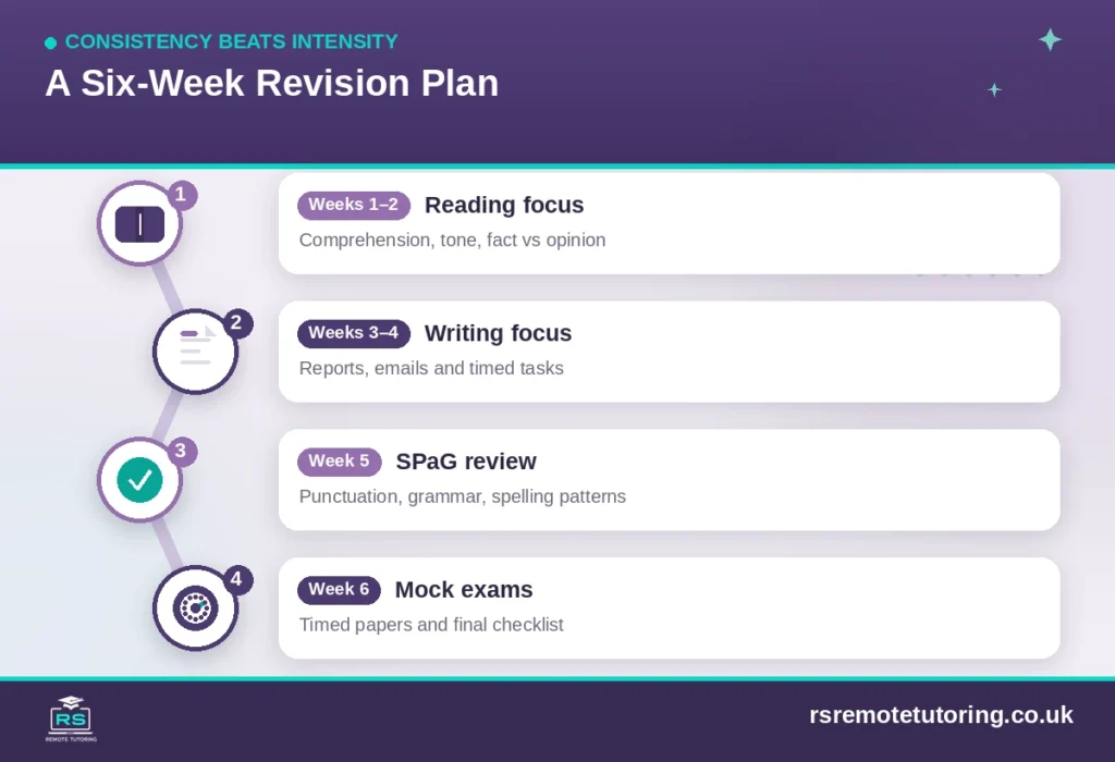 Functional Skills English Level 2 Topics Checklist: A Complete Guide 4 A six-week Functional Skills English Level 2 revision plan - English Level 2 Topics Checklist