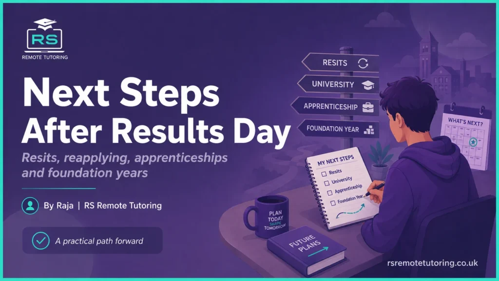 A-Level Results Day 2026: UCAS, Clearing, Remarks and Next Steps 4 Student planning A-Level resits, university applications, apprenticeships and foundation-year options